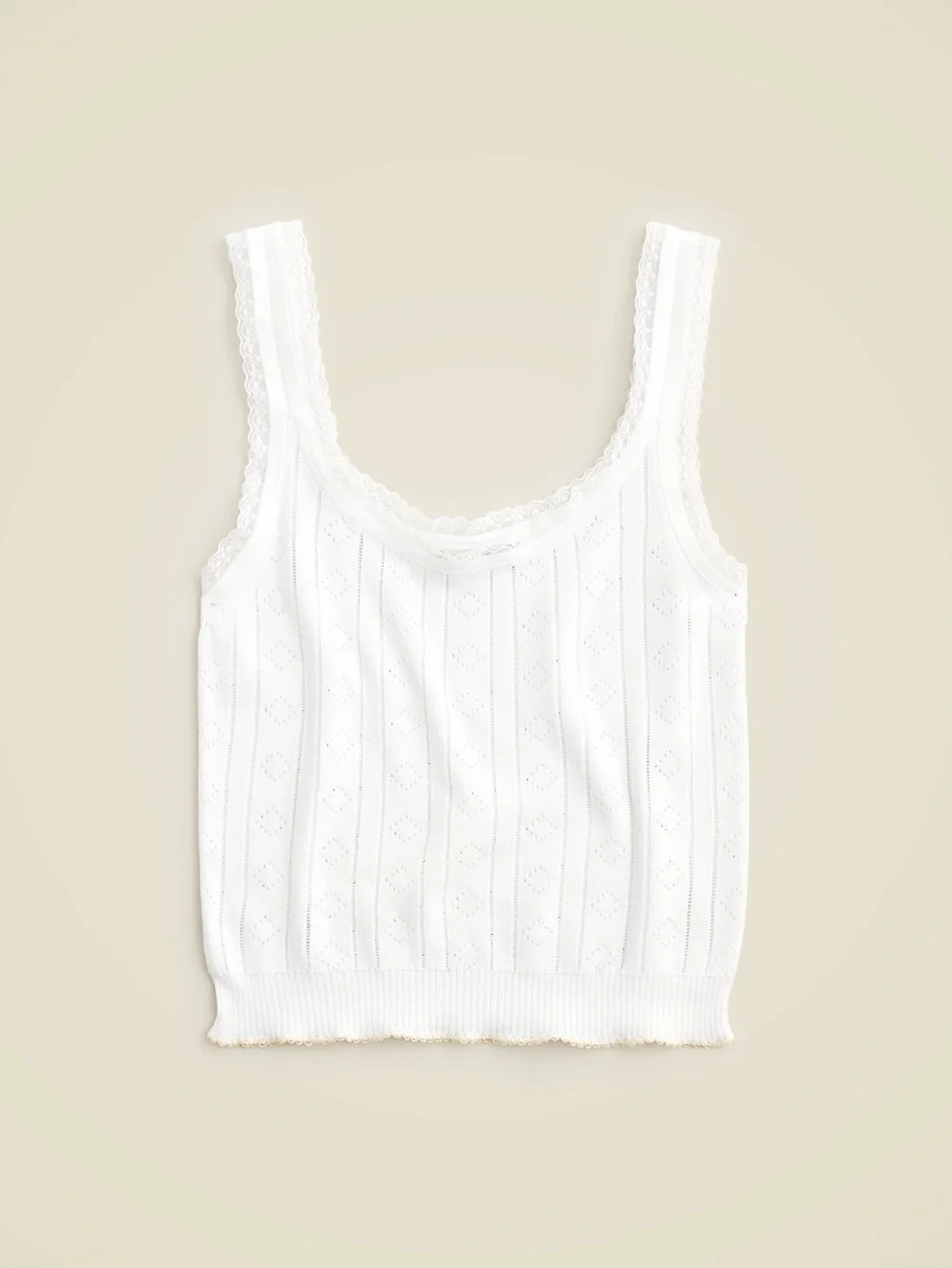 J Crew Pointelle Sweater Tank
